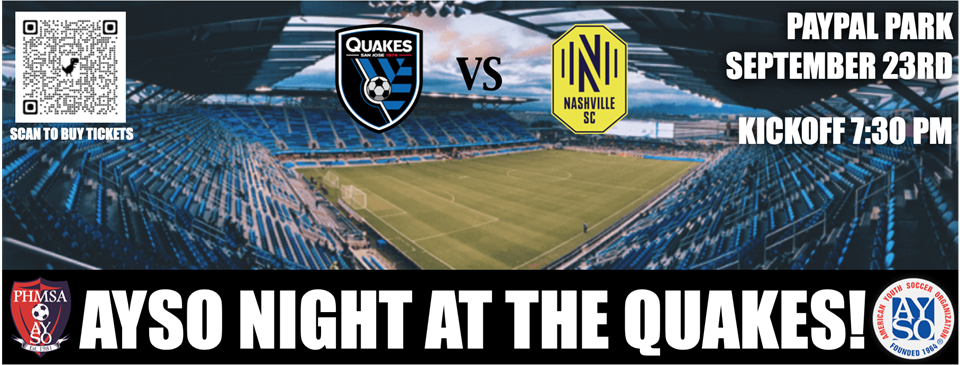 AYSO Night at the Quakes!